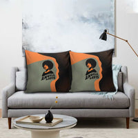 Angela Davis Pillow Cover Retro Graphic Design I Am Changing the Things I Cannot Accept Quote Civil Rights Empowerment Tribute - Wonder Print Shop