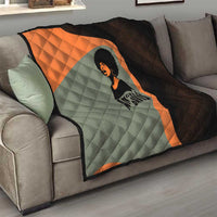 Angela Davis Quilt Retro Graphic Design I Am Changing the Things I Cannot Accept Quote Civil Rights Empowerment Tribute - Wonder Print Shop