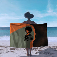 Angela Davis Sarong Retro Graphic Design I Am Changing the Things I Cannot Accept Quote Civil Rights Empowerment Tribute - Wonder Print Shop