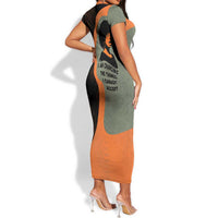 Angela Davis Short Sleeve Bodycon Dress Retro Graphic Design I Am Changing the Things I Cannot Accept Quote Civil Rights Empowerment Tribute TS04