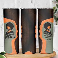 Angela Davis Skinny Tumbler Retro Graphic Design I Am Changing the Things I Cannot Accept Quote Civil Rights Empowerment Tribute - Wonder Print Shop