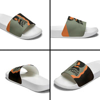 Angela Davis Slide Sandals Retro Graphic Design I Am Changing the Things I Cannot Accept Quote Civil Rights Empowerment Tribute - Wonder Print Shop