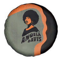 Angela Davis Spare Tire Cover Retro Graphic Design I Am Changing the Things I Cannot Accept Quote Civil Rights Empowerment Tribute - Wonder Print Shop