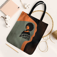 Angela Davis Tote Bag Retro Graphic Design I Am Changing the Things I Cannot Accept Quote Civil Rights Empowerment Tribute - Wonder Print Shop