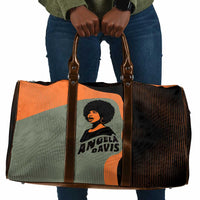Angela Davis Travel Bag Retro Graphic Design I Am Changing the Things I Cannot Accept Quote Civil Rights Empowerment Tribute - Wonder Print Shop