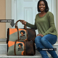 Angela Davis Travel Bag Retro Graphic Design I Am Changing the Things I Cannot Accept Quote Civil Rights Empowerment Tribute - Wonder Print Shop