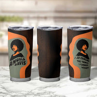 Angela Davis Tumbler Cup Retro Graphic Design I Am Changing the Things I Cannot Accept Quote Civil Rights Empowerment Tribute - Wonder Print Shop