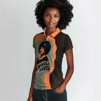 Angela Davis Women Polo Shirt Retro Graphic Design I Am Changing the Things I Cannot Accept Quote Civil Rights Empowerment Tribute TS04