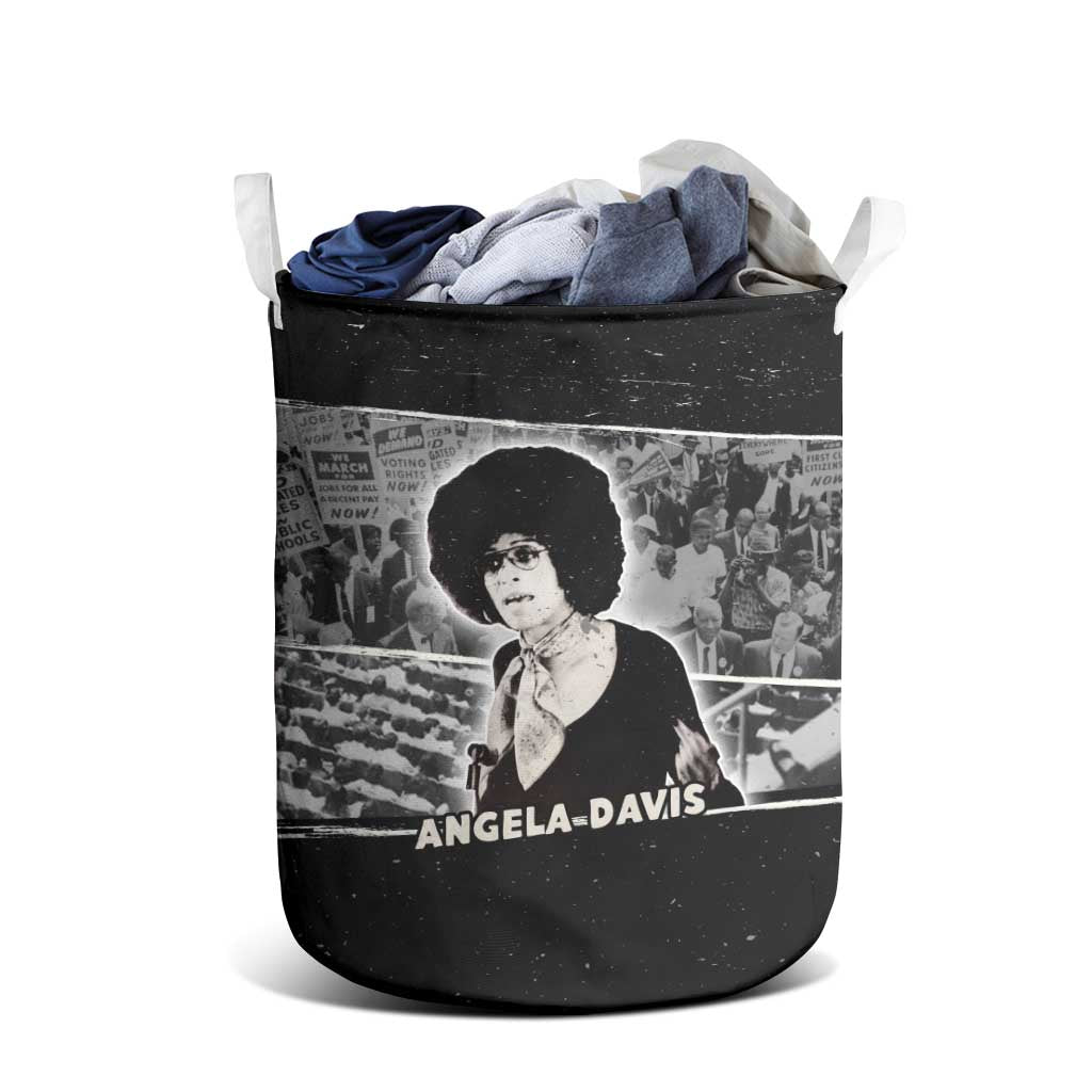 Angela Davis Laundry Basket Protest Design Liberating Minds and Society Quote Civil Rights Movement - Wonder Print Shop