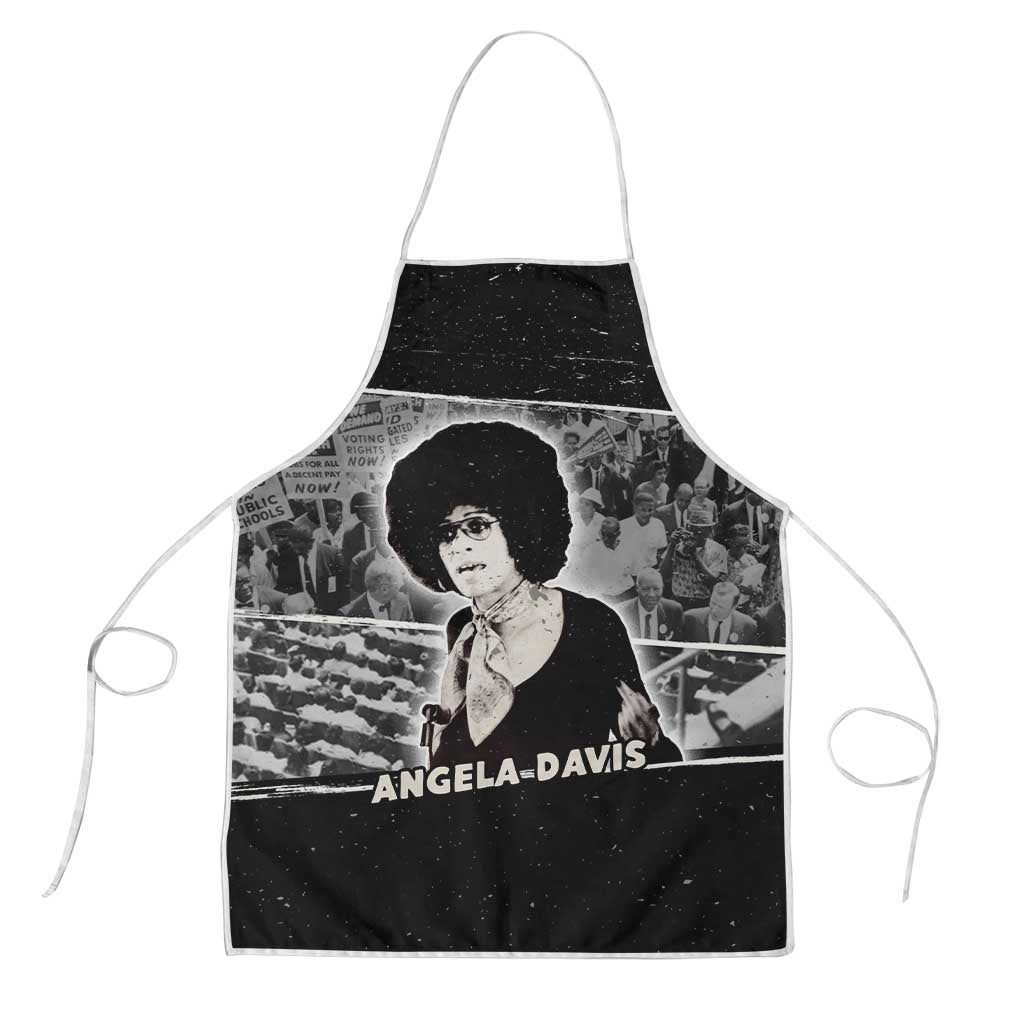 Angela Davis Apron Protest Design Liberating Minds and Society Quote Civil Rights Movement - Wonder Print Shop