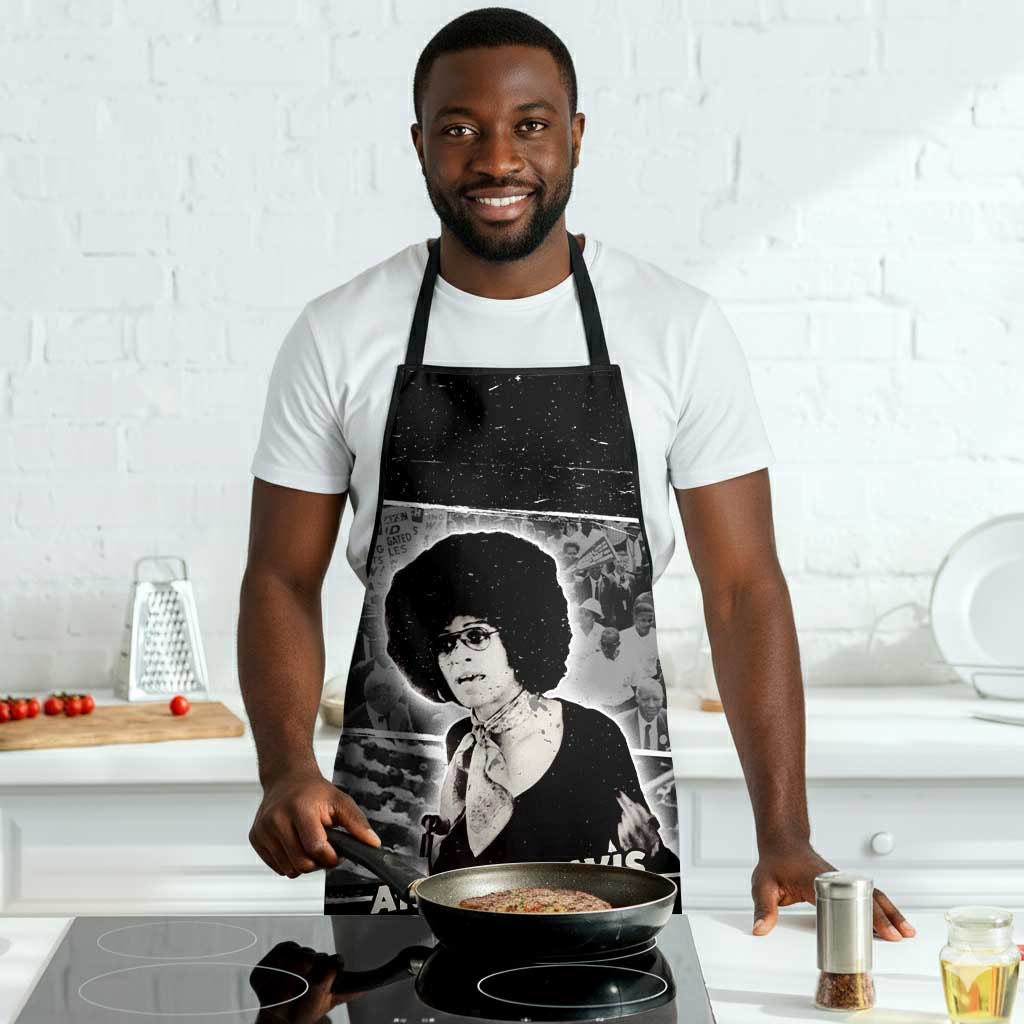 Angela Davis Apron Protest Design Liberating Minds and Society Quote Civil Rights Movement - Wonder Print Shop