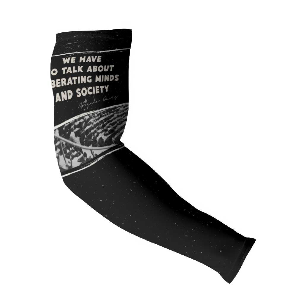 Angela Davis Arm Sleeves Protest Design Liberating Minds and Society Quote Civil Rights Movement - Wonder Print Shop