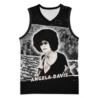 Angela Davis Basketball Jersey Protest Design Liberating Minds and Society Quote Civil Rights Movement - Wonder Print Shop