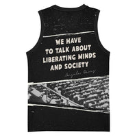 Angela Davis Basketball Jersey Protest Design Liberating Minds and Society Quote Civil Rights Movement - Wonder Print Shop