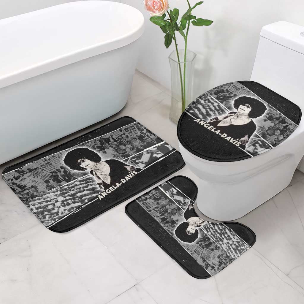 Angela Davis Bathroom Set Protest Design Liberating Minds and Society Quote Civil Rights Movement - Wonder Print Shop