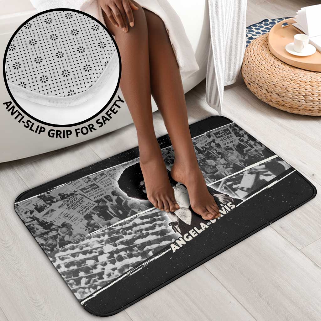 Angela Davis Bathroom Set Protest Design Liberating Minds and Society Quote Civil Rights Movement - Wonder Print Shop