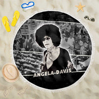 Angela Davis Beach Blanket Protest Design Liberating Minds and Society Quote Civil Rights Movement - Wonder Print Shop