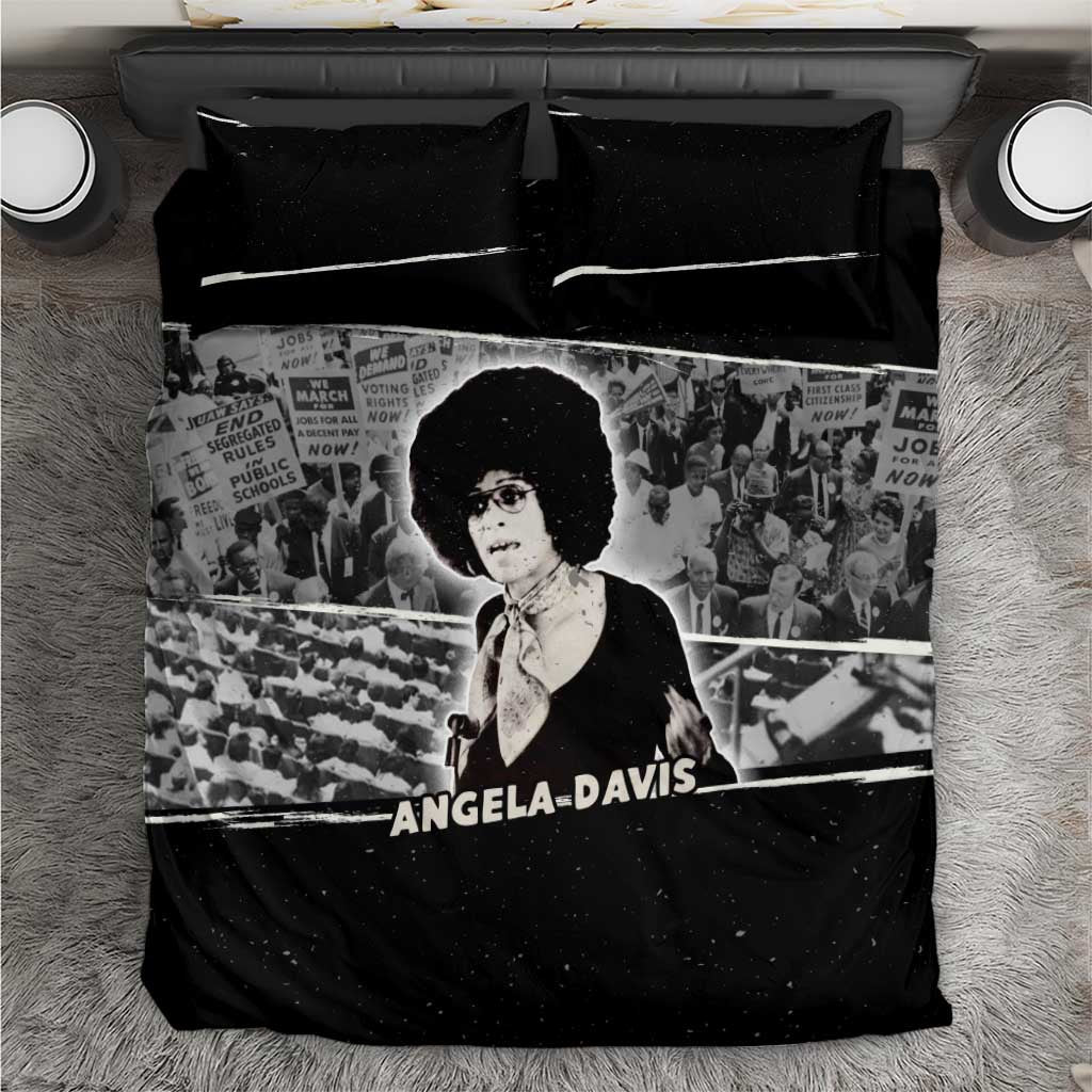 Angela Davis Bedding Set Protest Design Liberating Minds and Society Quote Civil Rights Movement - Wonder Print Shop