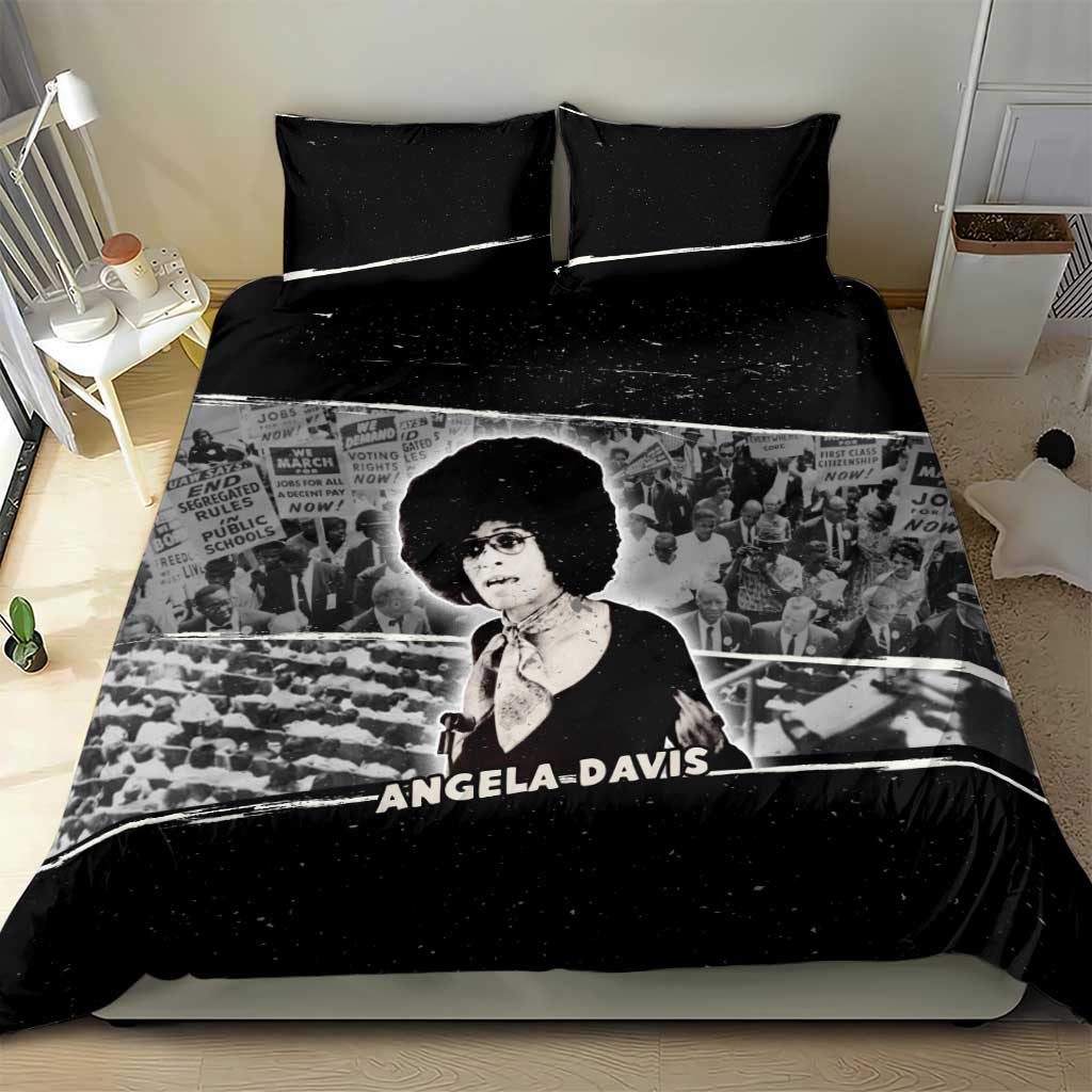 Angela Davis Bedding Set Protest Design Liberating Minds and Society Quote Civil Rights Movement - Wonder Print Shop