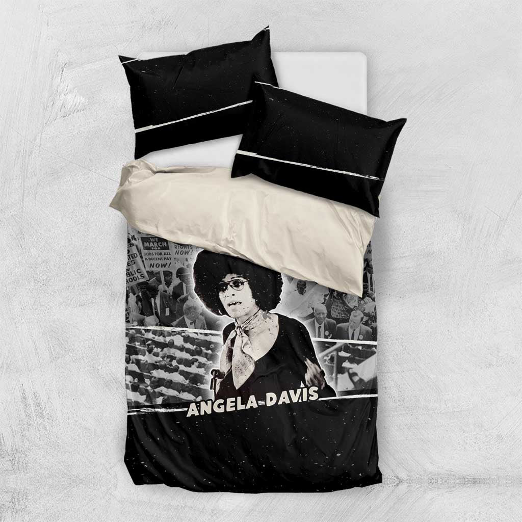 Angela Davis Bedding Set Protest Design Liberating Minds and Society Quote Civil Rights Movement - Wonder Print Shop