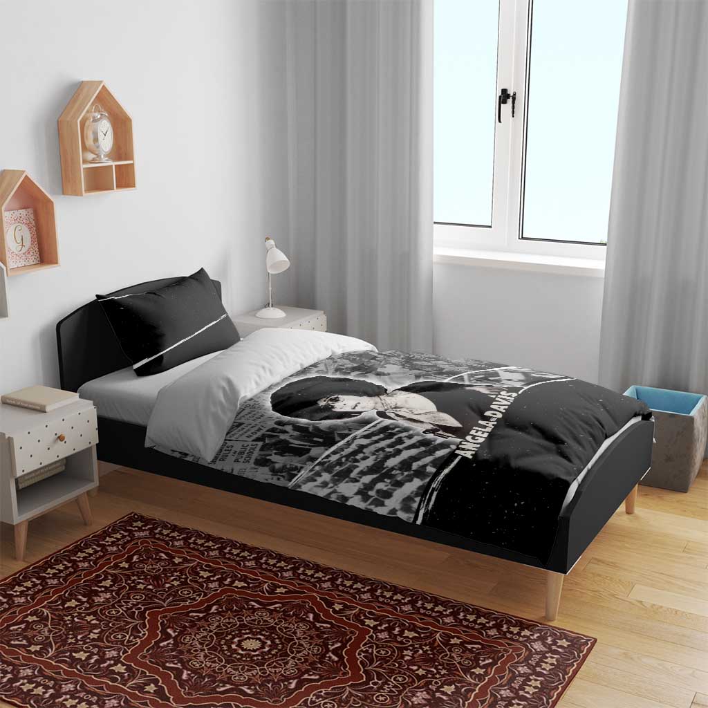 Angela Davis Bedding Set Protest Design Liberating Minds and Society Quote Civil Rights Movement - Wonder Print Shop