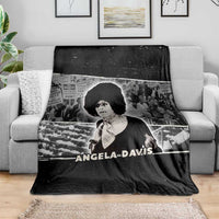 Angela Davis Blanket Protest Design Liberating Minds and Society Quote Civil Rights Movement - Wonder Print Shop