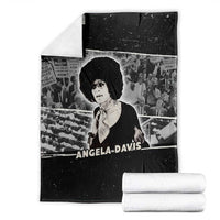 Angela Davis Blanket Protest Design Liberating Minds and Society Quote Civil Rights Movement - Wonder Print Shop
