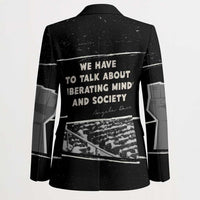 Angela Davis Blazer Protest Design Liberating Minds and Society Quote Civil Rights Movement - Wonder Print Shop