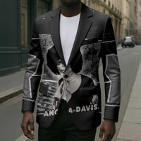Angela Davis Blazer Protest Design Liberating Minds and Society Quote Civil Rights Movement - Wonder Print Shop