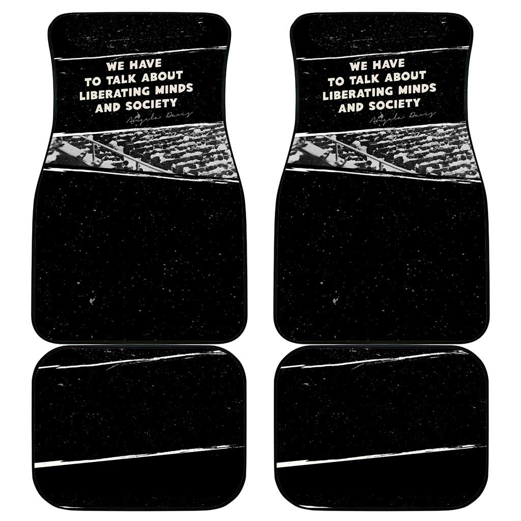 Angela Davis Car Mats Protest Design Liberating Minds and Society Quote Civil Rights Movement - Wonder Print Shop