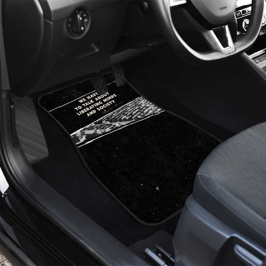 Angela Davis Car Mats Protest Design Liberating Minds and Society Quote Civil Rights Movement - Wonder Print Shop