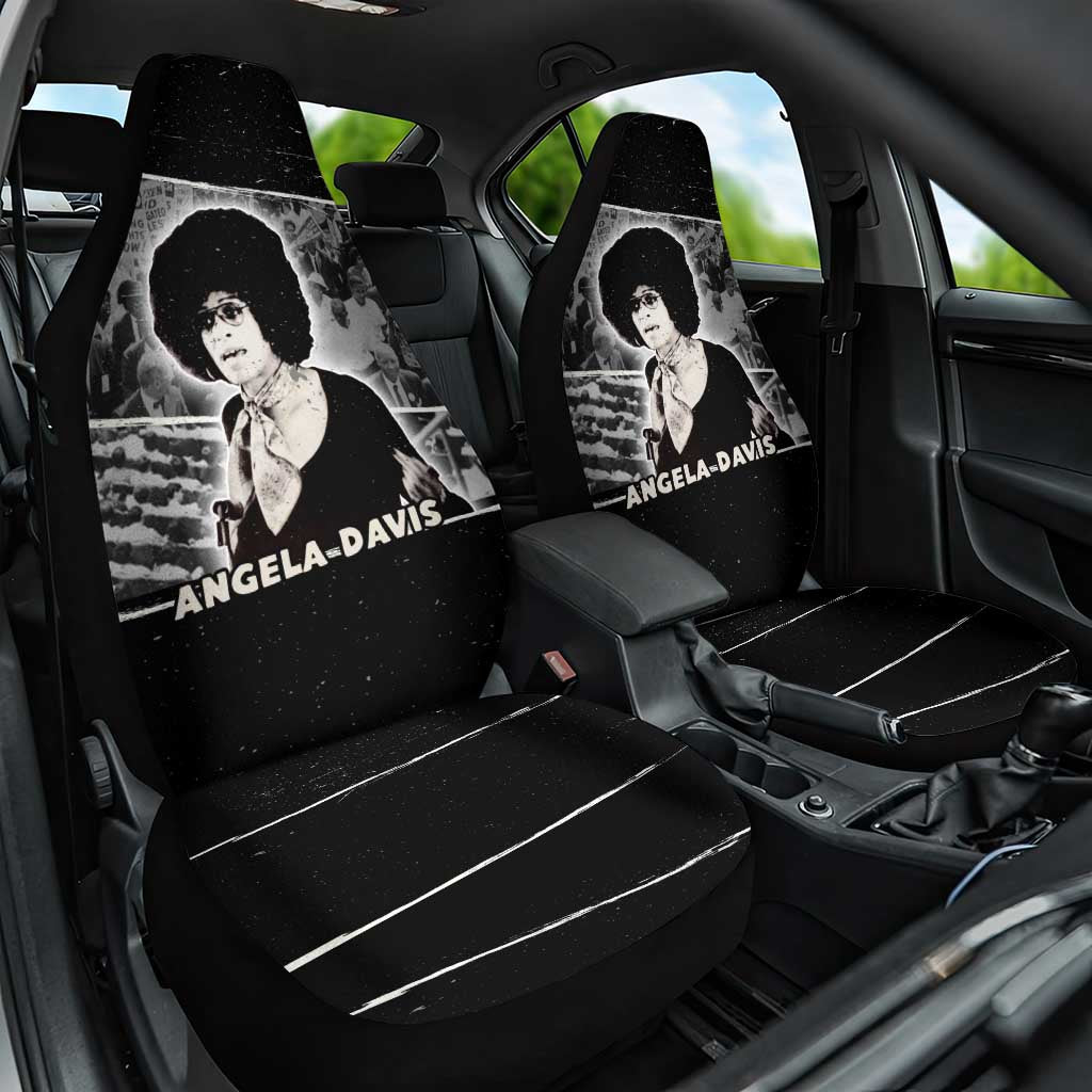 Angela Davis Car Seat Cover Protest Design Liberating Minds and Society Quote Civil Rights Movement - Wonder Print Shop