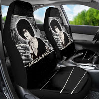 Angela Davis Car Seat Cover Protest Design Liberating Minds and Society Quote Civil Rights Movement - Wonder Print Shop
