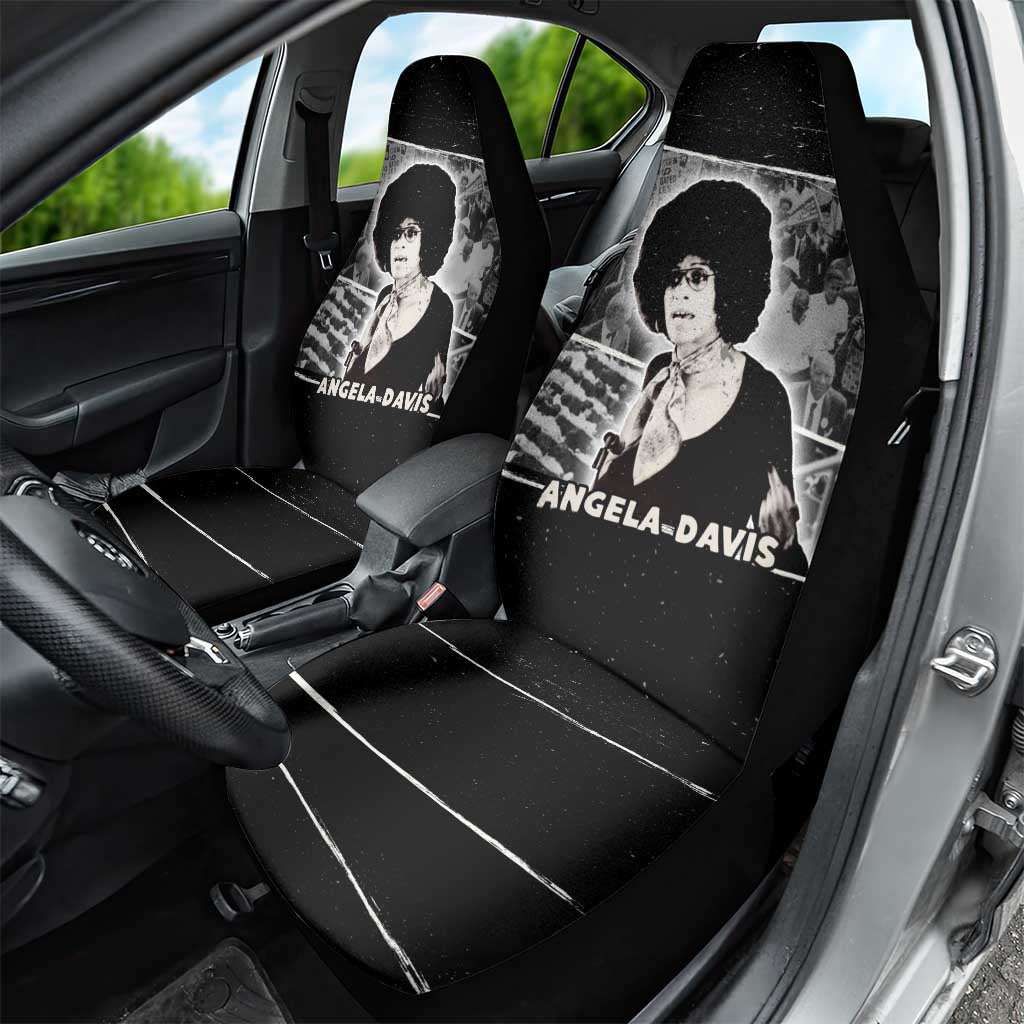 Angela Davis Car Seat Cover Protest Design Liberating Minds and Society Quote Civil Rights Movement - Wonder Print Shop