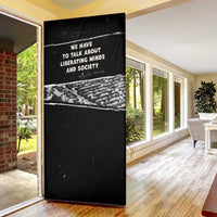 Angela Davis Door Cover Protest Design Liberating Minds and Society Quote Civil Rights Movement - Wonder Print Shop