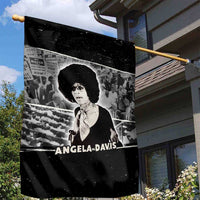 Angela Davis Garden Flag Protest Design Liberating Minds and Society Quote Civil Rights Movement - Wonder Print Shop