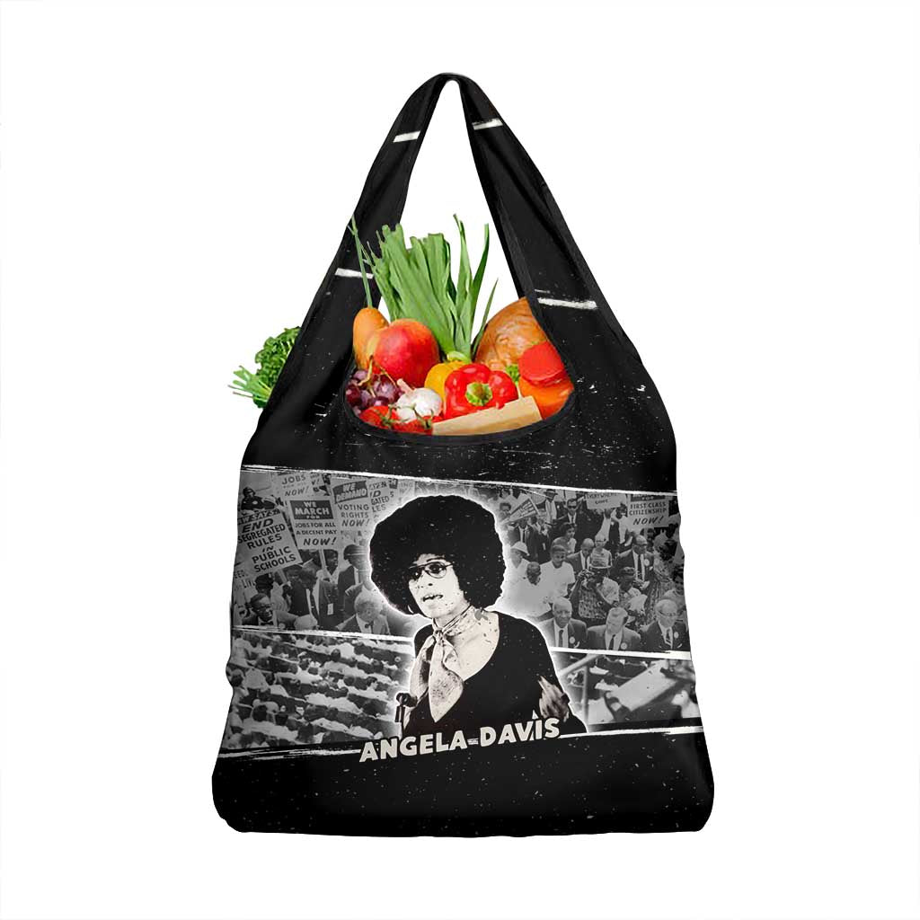 Angela Davis Grocery Bag Protest Design Liberating Minds and Society Quote Civil Rights Movement - Wonder Print Shop
