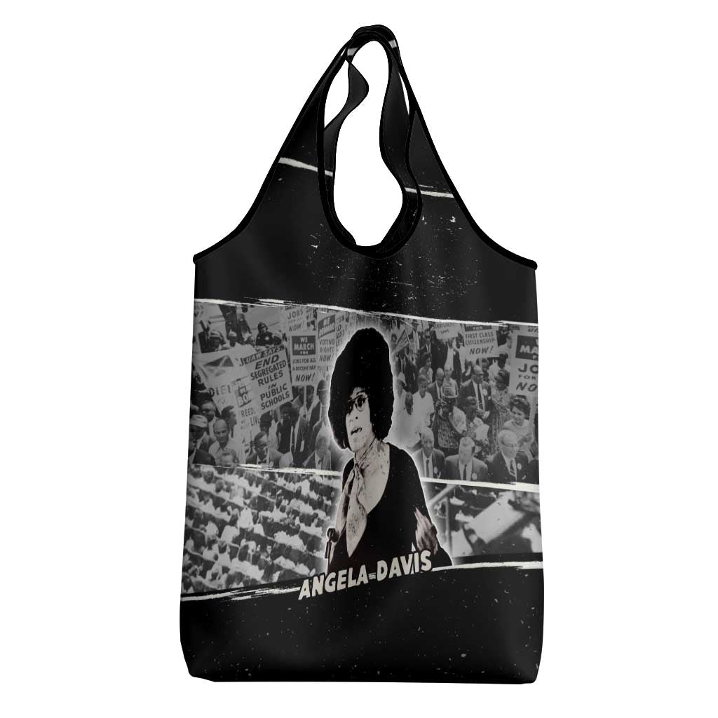 Angela Davis Grocery Bag Protest Design Liberating Minds and Society Quote Civil Rights Movement - Wonder Print Shop