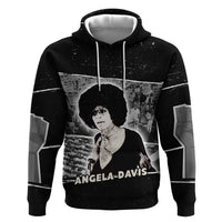 Angela Davis Hoodie Protest Design Liberating Minds and Society Quote Civil Rights Movement - Wonder Print Shop