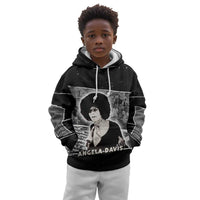 Angela Davis Kid Hoodie Protest Design Liberating Minds and Society Quote Civil Rights Movement - Wonder Print Shop