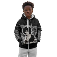 Angela Davis Kid Hoodie Protest Design Liberating Minds and Society Quote Civil Rights Movement - Wonder Print Shop