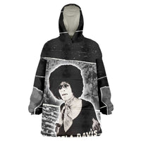 Angela Davis Kid Wearable Blanket Hoodie Protest Design Liberating Minds and Society Quote Civil Rights Movement - Wonder Print Shop