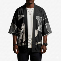 Angela Davis Kimono Protest Design Liberating Minds and Society Quote Civil Rights Movement - Wonder Print Shop