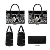 Angela Davis Leather Bag Protest Design Liberating Minds and Society Quote Civil Rights Movement - Wonder Print Shop