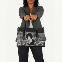 Angela Davis Leather Bag Protest Design Liberating Minds and Society Quote Civil Rights Movement - Wonder Print Shop