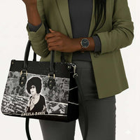 Angela Davis Leather Bag Protest Design Liberating Minds and Society Quote Civil Rights Movement - Wonder Print Shop