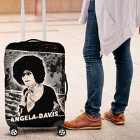 Angela Davis Luggage Cover Protest Design Liberating Minds and Society Quote Civil Rights Movement - Wonder Print Shop