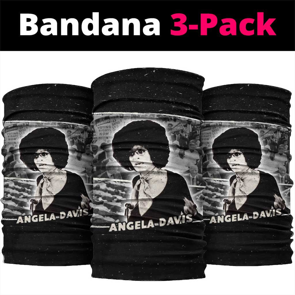 Angela Davis Neck Gaiter Protest Design Liberating Minds and Society Quote Civil Rights Movement - Wonder Print Shop