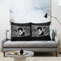 Angela Davis Pillow Cover Protest Design Liberating Minds and Society Quote Civil Rights Movement - Wonder Print Shop