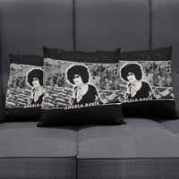 Angela Davis Pillow Cover Protest Design Liberating Minds and Society Quote Civil Rights Movement - Wonder Print Shop